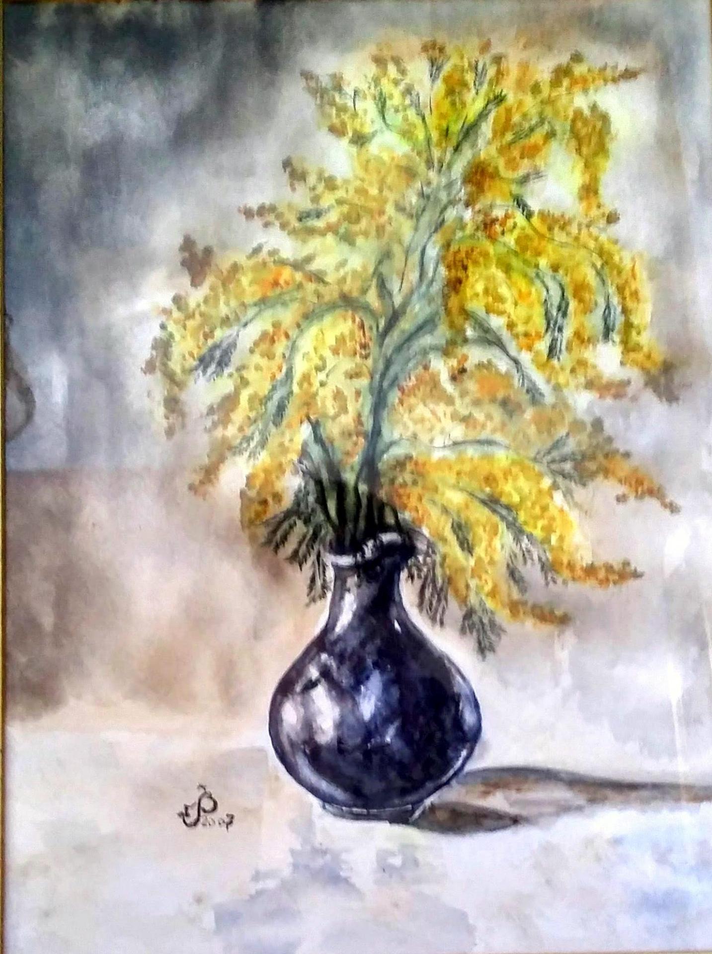 Mimosa vase