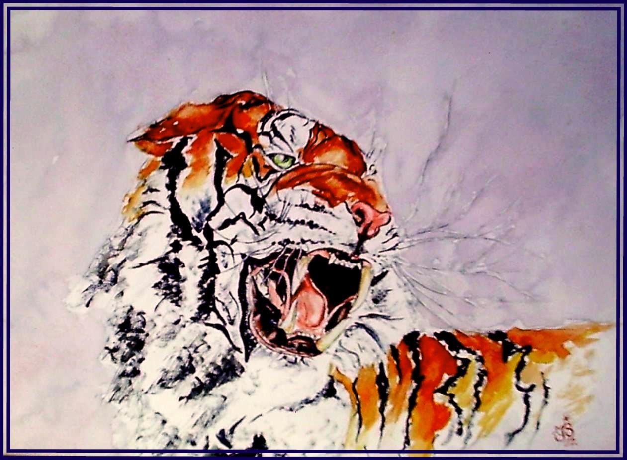 Tigre rugissant